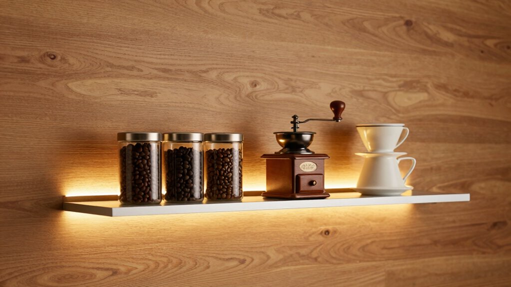 stylish coffee shelf design