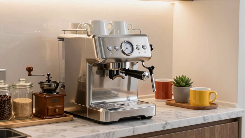 thoughtful coffee station layout