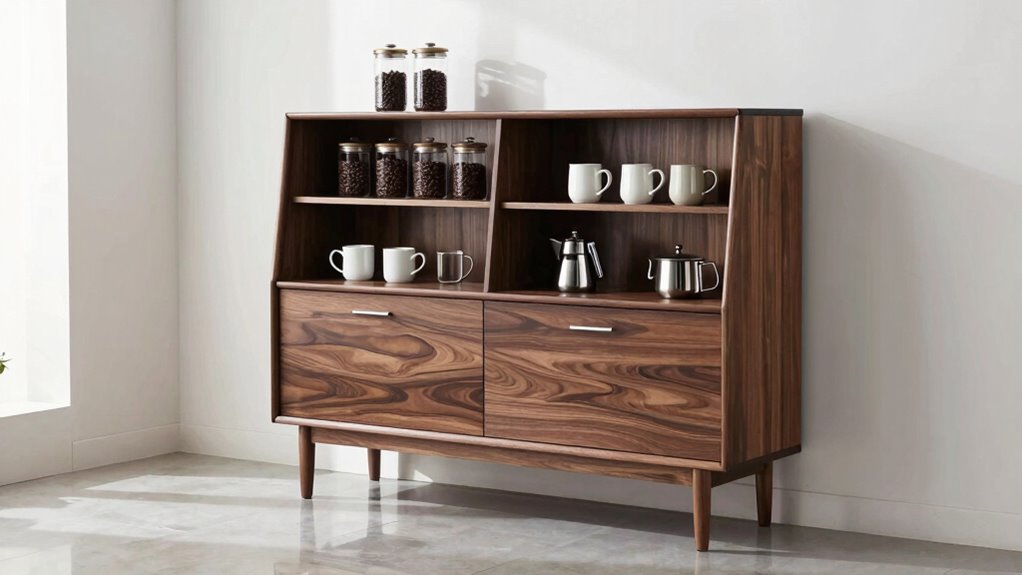 top coffee storage cabinets