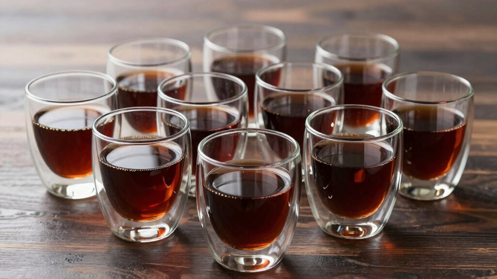 top double wall coffee glasses