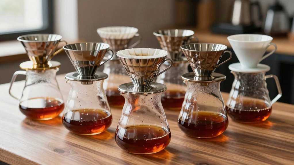 top glass pour over coffee makers