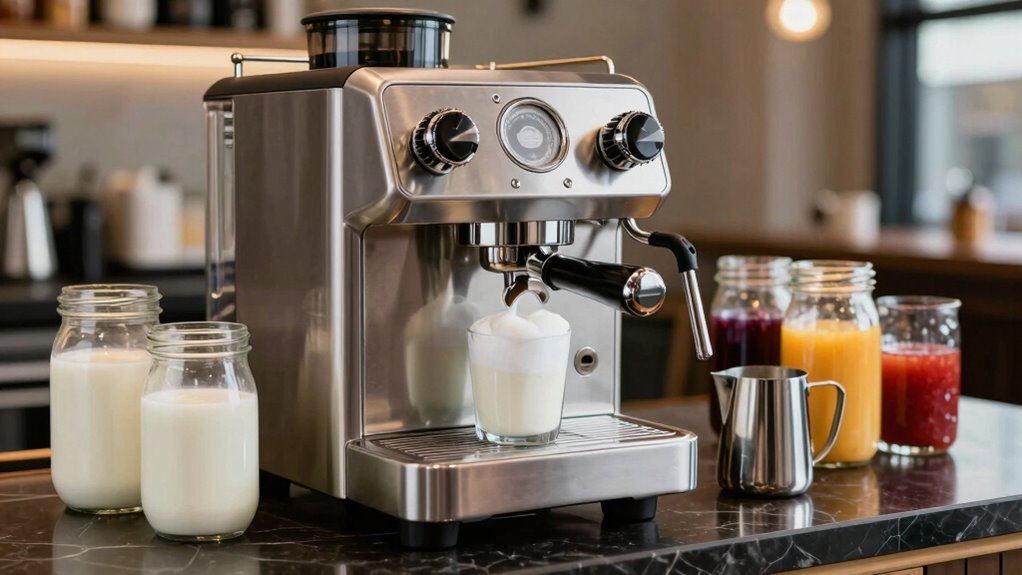 top milk frothing stations