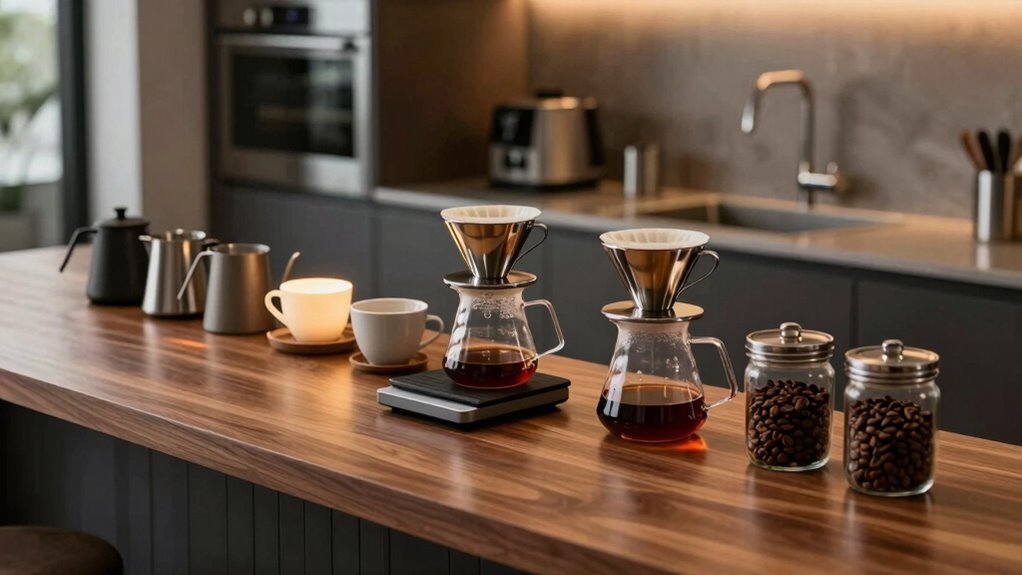 top pour over bar setups