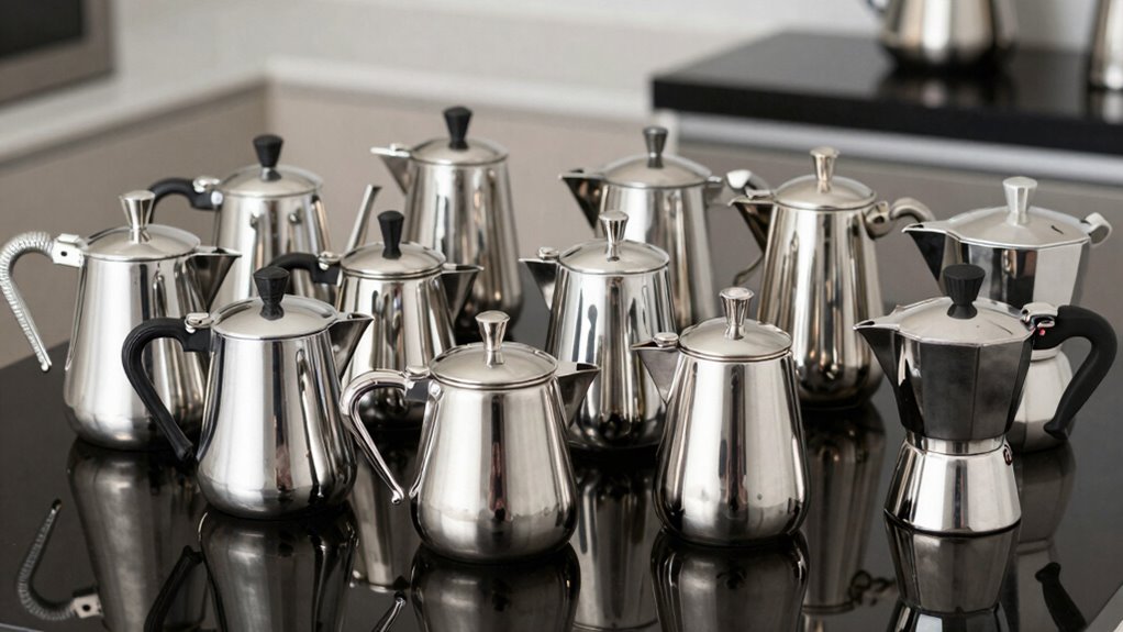 top stainless steel moka pots
