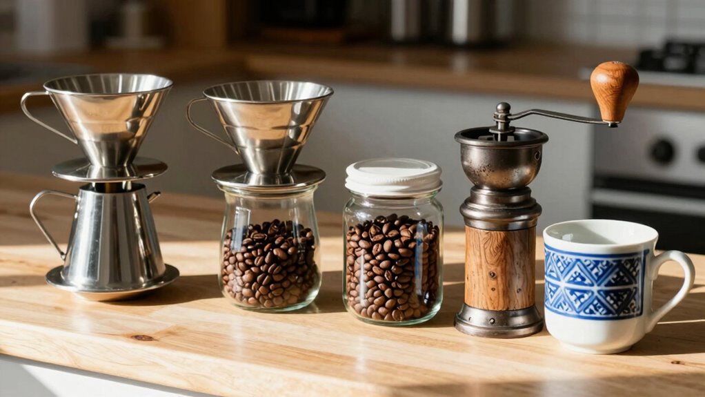 visible coffee tools motivate