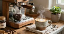 warm inviting coffee space