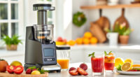 Refreshing Summer Citrus Juices with Ninja NeverClog Cold Press Juicer
