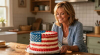 Martha Stewart Serves Huge American Flag Cake with 250 Pieces for Founding Father-Themed Party