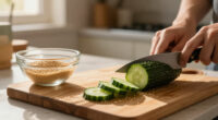 Cucumber Salad With Sesame And Rice Vinegar
