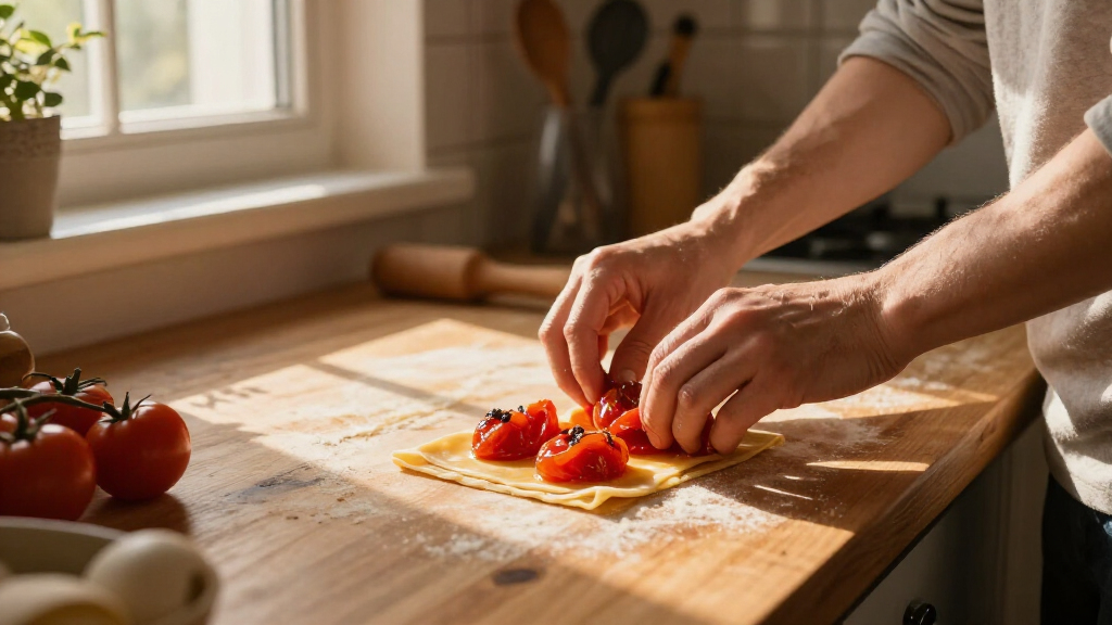 Pasta Sfoglia Con Pomodorini Caramellati