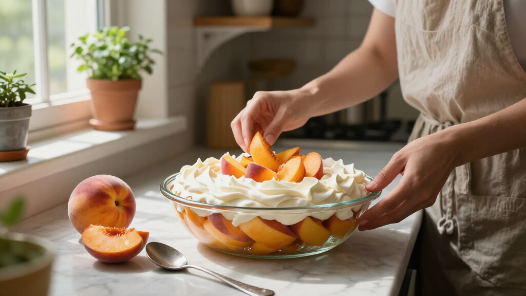 Peaches And Cream Icebox Cake