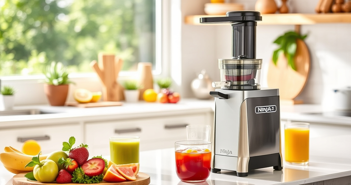 Host Effortlessly with the Ninja NeverClog Cold Press Juicer at Your Summer Pool Party