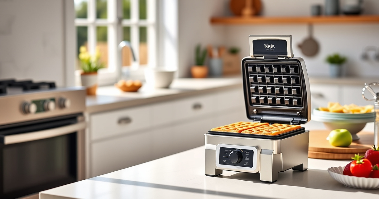 Ninja Belgian Waffle Maker Pro: Perfect Summer Waffles with Ease