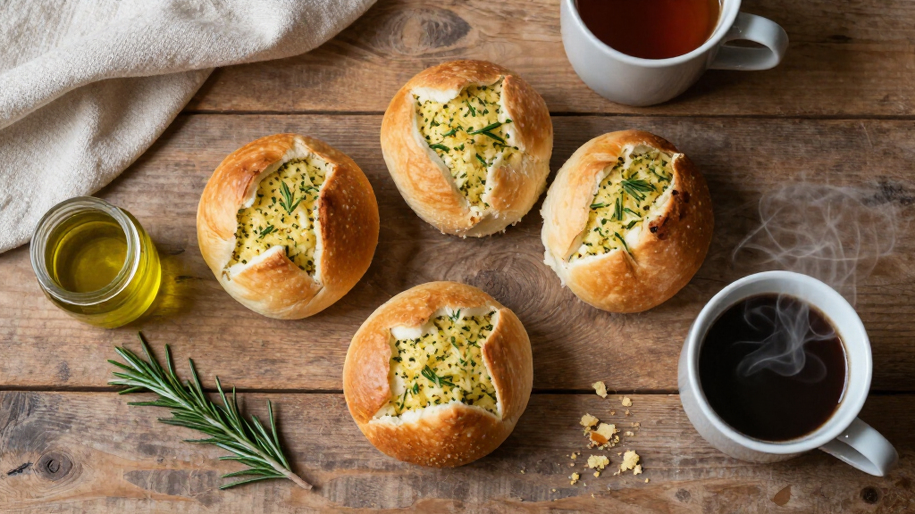 Tear & Share Garlic Bread Rolls