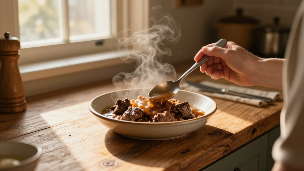 "We Eat This Once A Week": Beef Tips & Gravy Is The Recipe Everyone Begs For