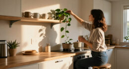 11 Clever Ideas For What To Do With The Awkward Space Above Kitchen Cabinets